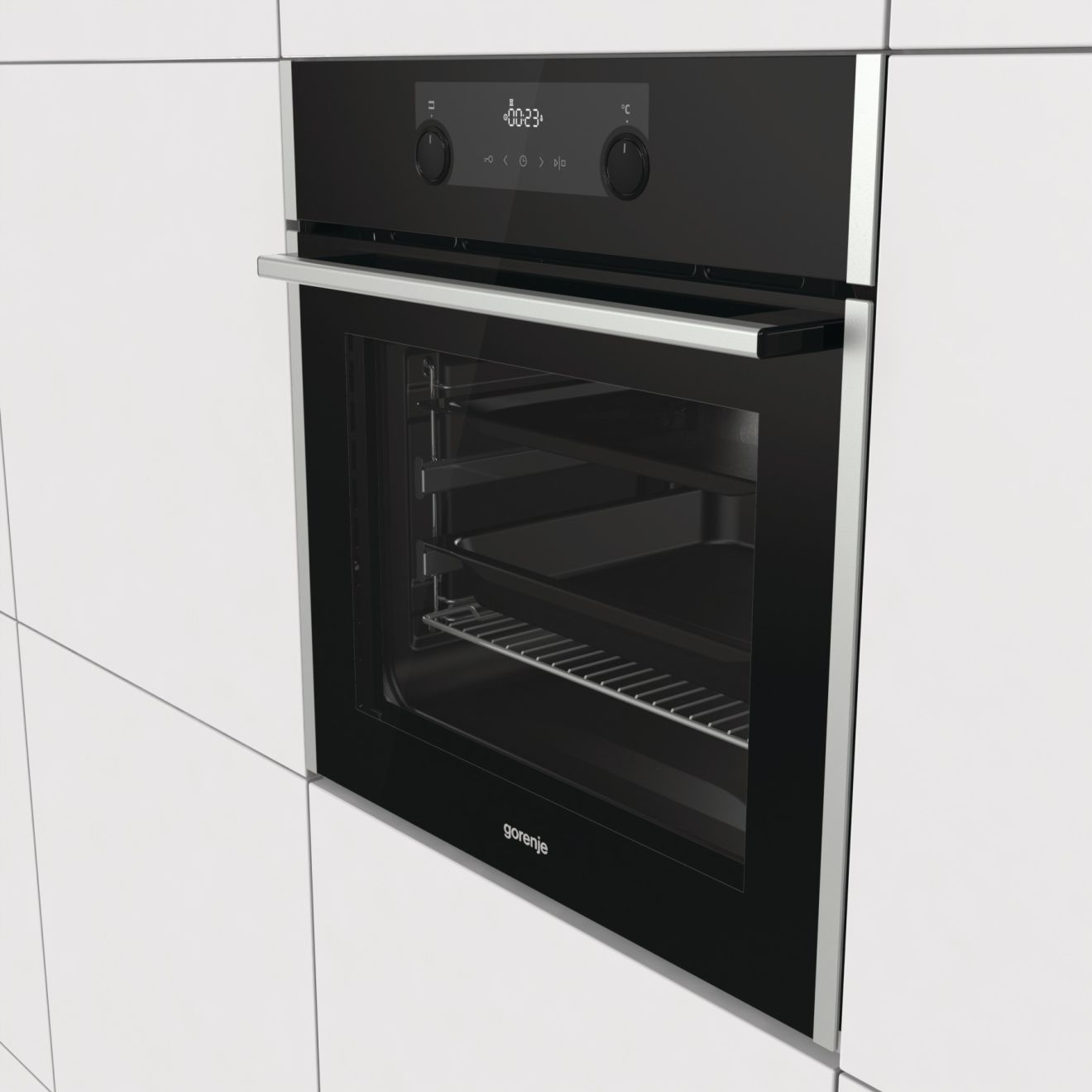 Gorenje BO737E30XG 71 L Black, Stainless steel – image 3