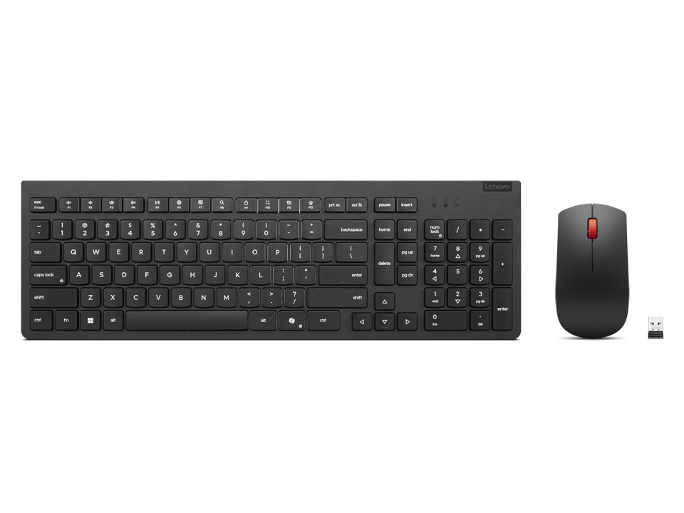 Lenovo 4X31R64467 tastiera Mouse incluso Universale RF Wireless Tedesco Nero