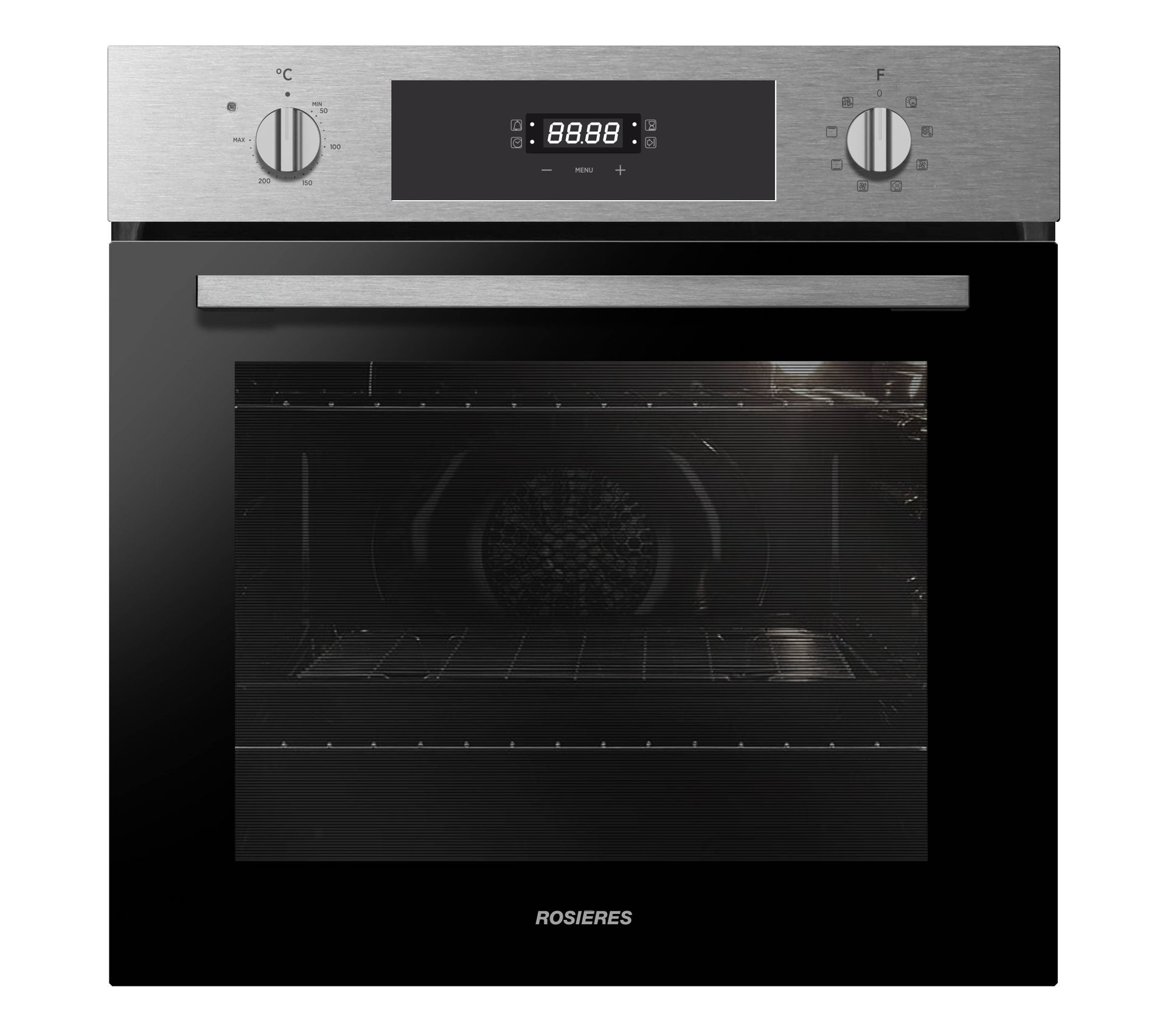 Rosieres RFCKD37IN 70 L 2100 W Black, Stainless steel