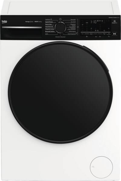 Beko B7DFT61041W washer dryer Freestanding Front-load Black, White – image 1
