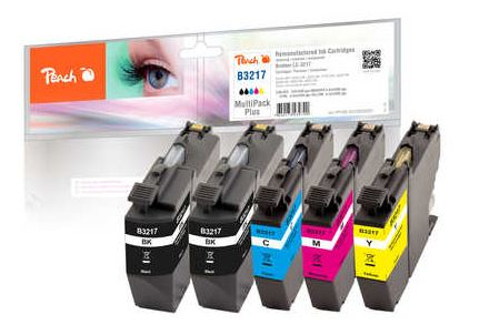 Peach 320281 ink cartridge 5 pc(s) Compatible Black, Cyan, Magenta, Yellow