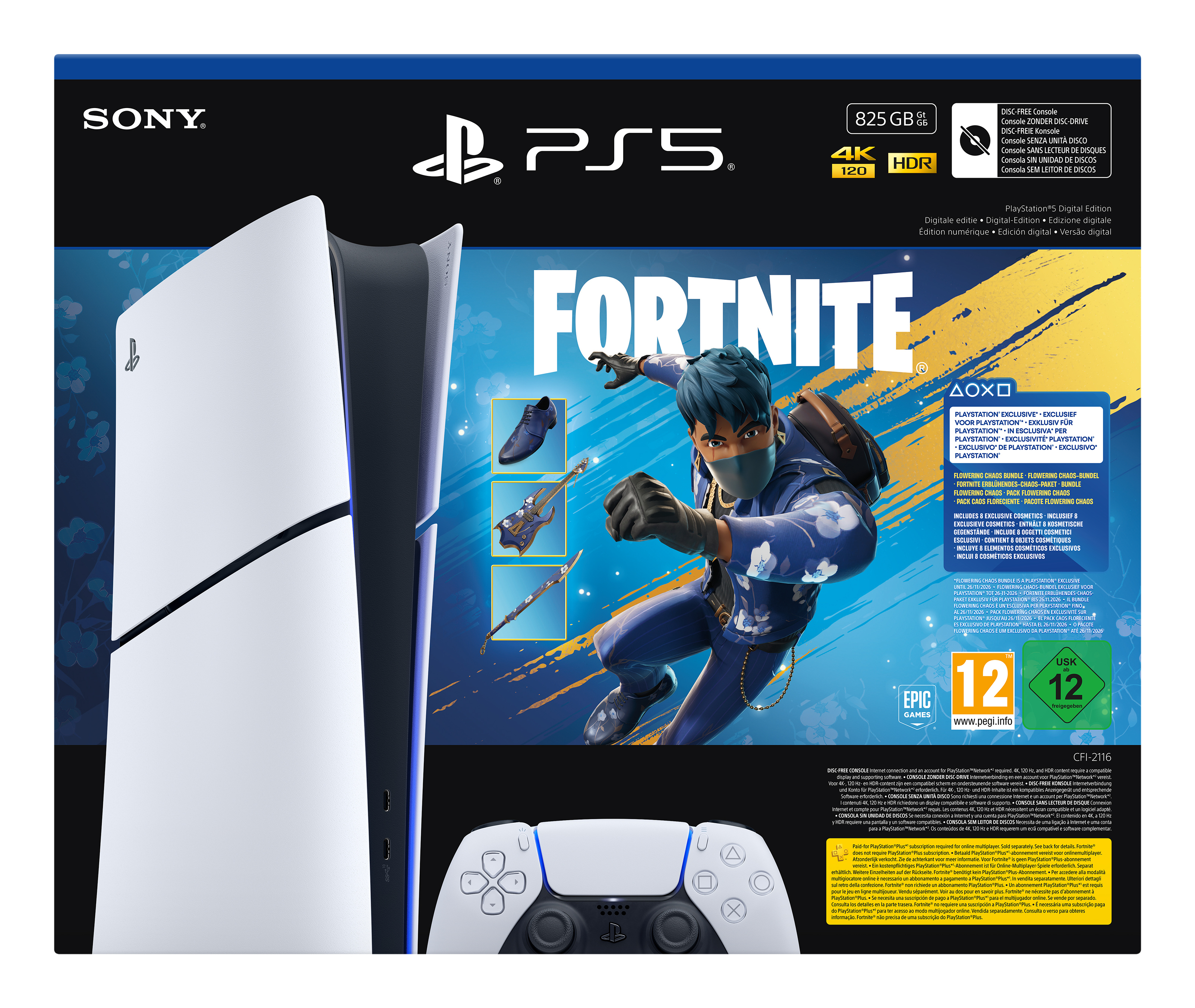 PlayStation 5 Digital Edition - Fortnite Flowering Chaos Bundle