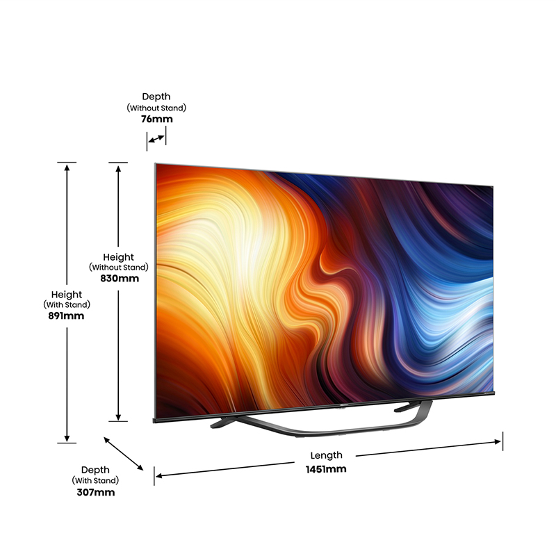 Hisense 65U70HQ TV 165.1 cm (65") 4K Ultra HD Smart TV Wi-Fi Black, Grey 400 cd/m² – image 9