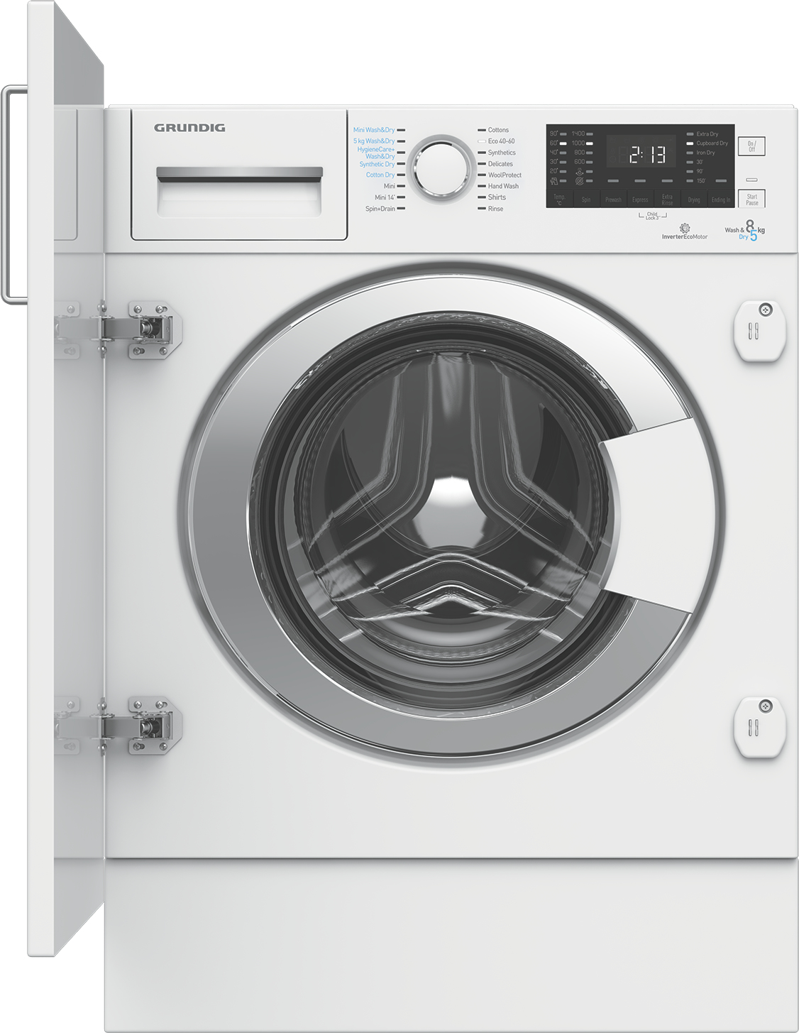 Grundig GWDI8541 washer dryer Built-in Front-load – image 1