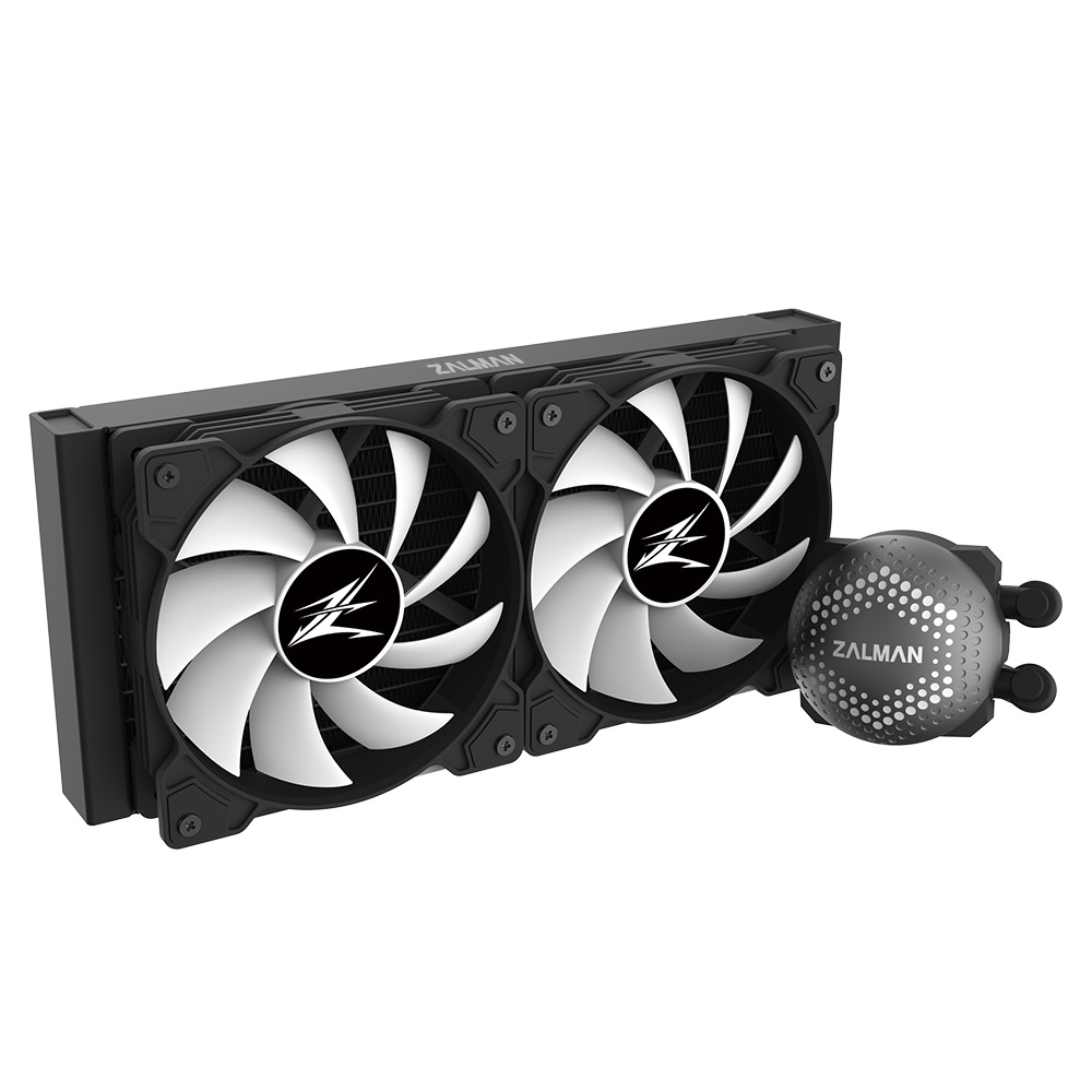 Zalman ALPHA28 Black CPU Liquid Cooler 280mm Radiator 2 x 140 mm Fan ARGB pump Dual – image 2