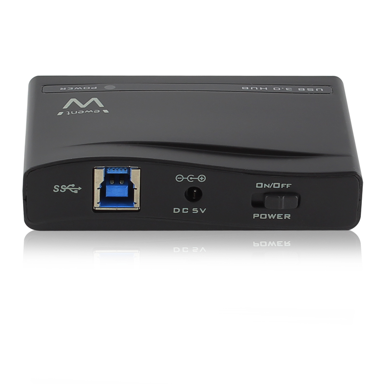 Ewent EW1131 interface hub 5000 Mbit/s Black – image 2