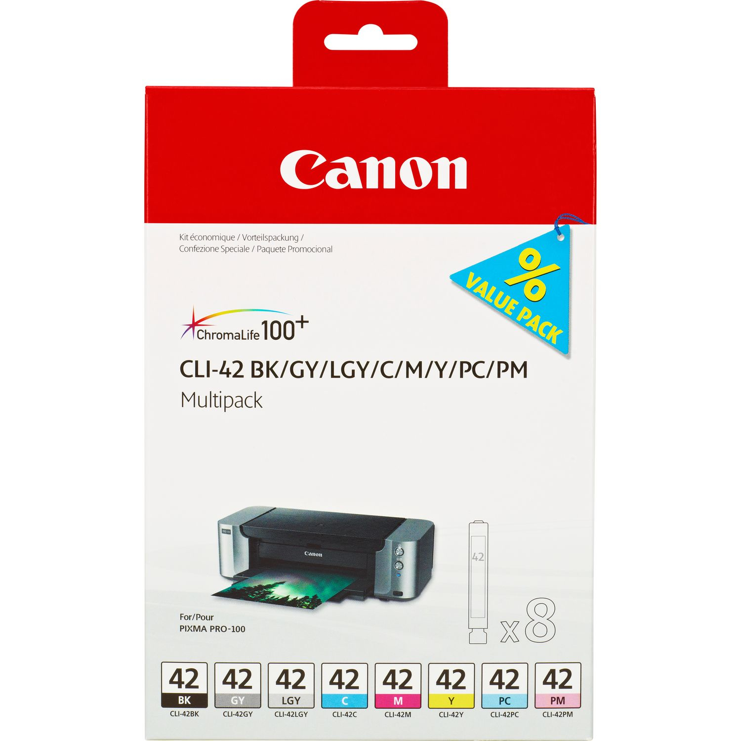 Canon CLI-42 BK/GY/LGY/C/M/Y/PC/PM – image 2