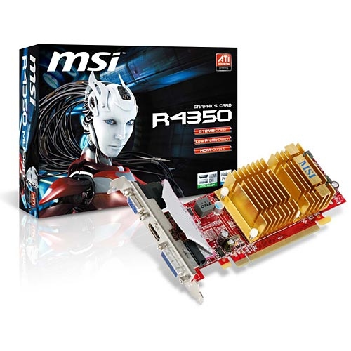 MSI R4350-MD512H graphics card AMD Radeon HD4350 – image 1