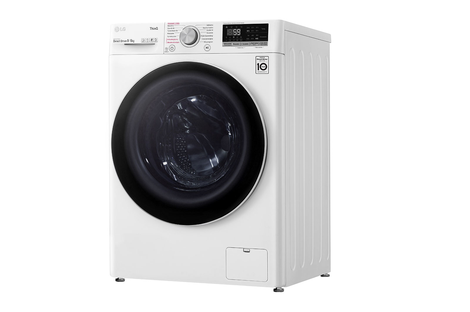 LG F4DV509S0E washer dryer Freestanding Front-load Black, White – image 9
