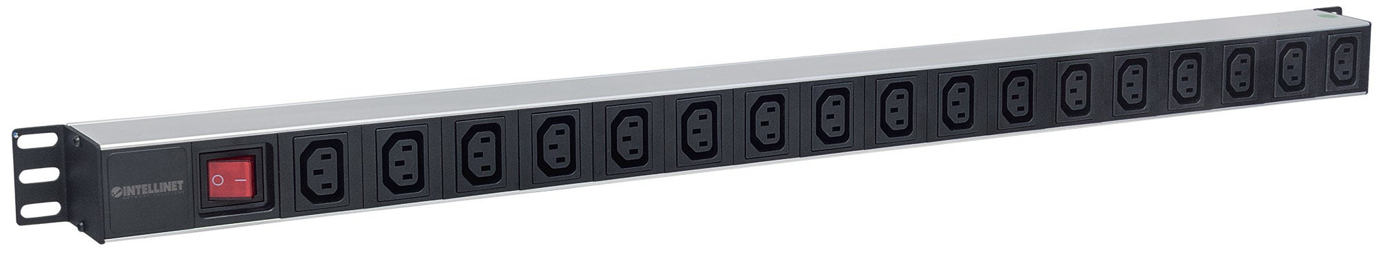 Intellinet Vertical Rackmount 17-Output C13 Power Distribution Unit (PDU), With Double-Air Switch, Removable Power Cable and Rear C14 Input (Euro 2-pin plug) – image 2