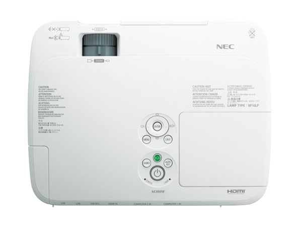 NEC M300W Standard throw projector 3000 ANSI lumens LCD WXGA (1280x800) White – image 4