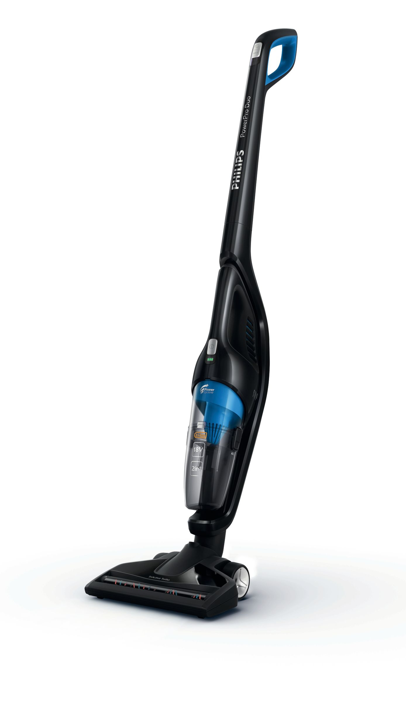 Philips PowerPro Duo FC6169/31 stick vacuum/electric broom 2-in-1 stick vacuum Battery Dry Cyclonic Bagless