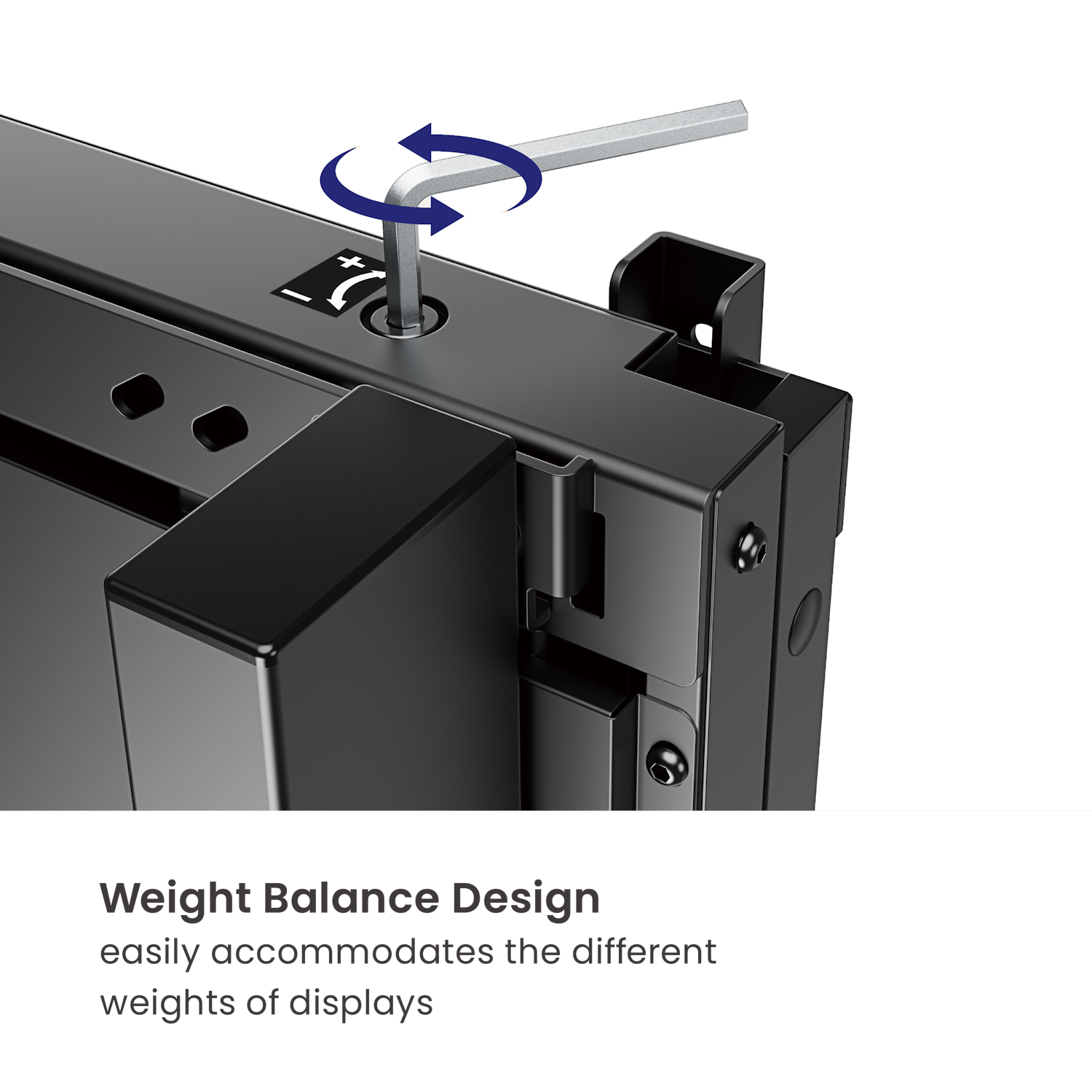 Ewent EW1552 TV mount/stand 2.54 m (100") Black – image 6