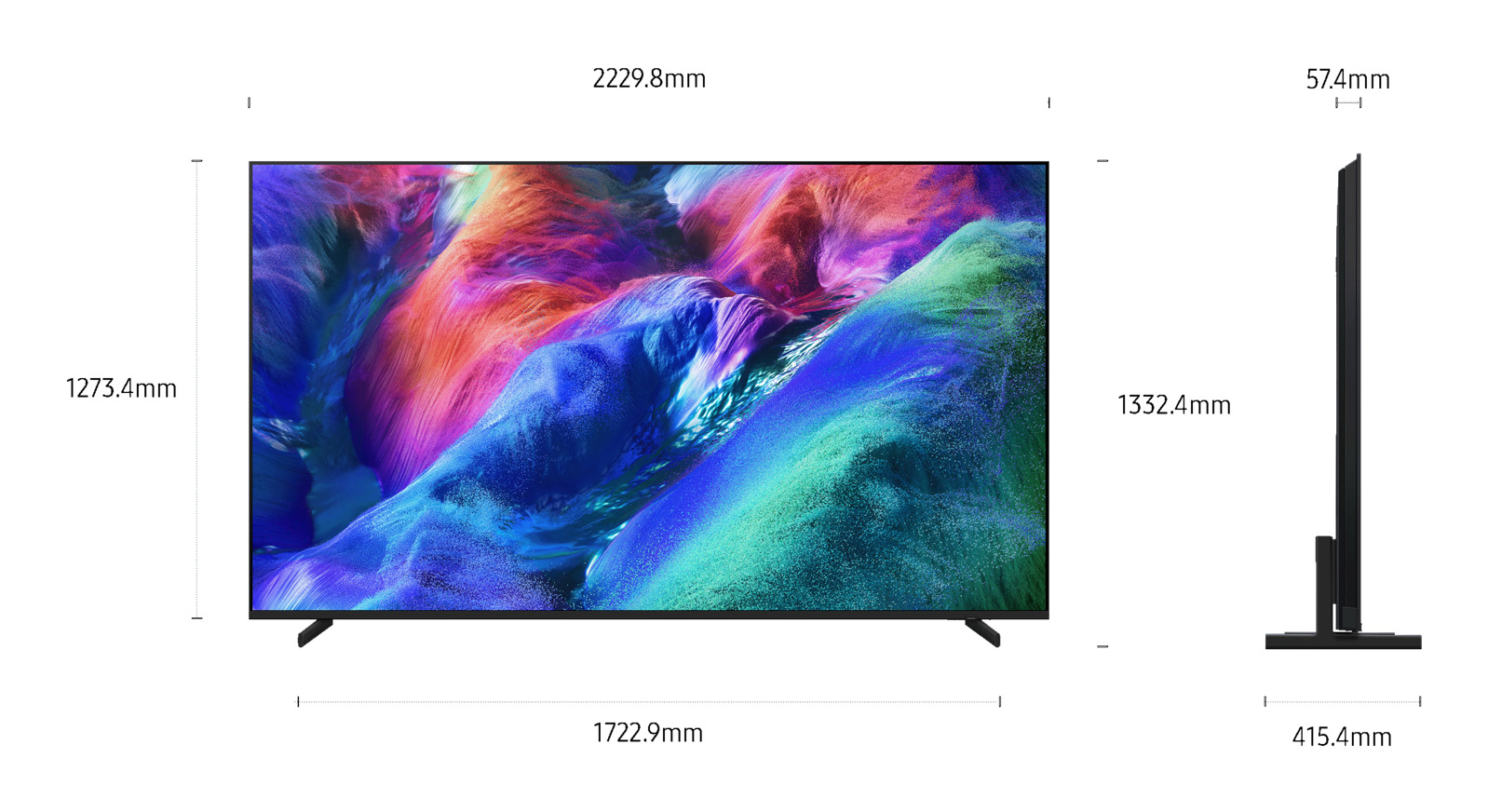 Samsung R85H MRE100R85HU 2.54 m (100") 4K Ultra HD Smart TV Wi-Fi Black – image 4