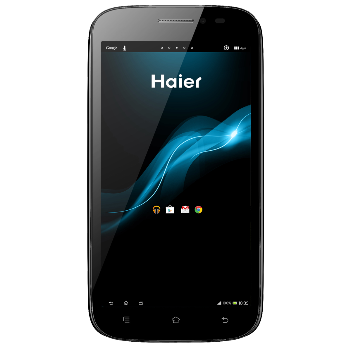 Haier Phone W757 12.7 cm (5") Dual SIM Android 4.2 3G 0.5 GB 4 GB 1800 mAh Black
