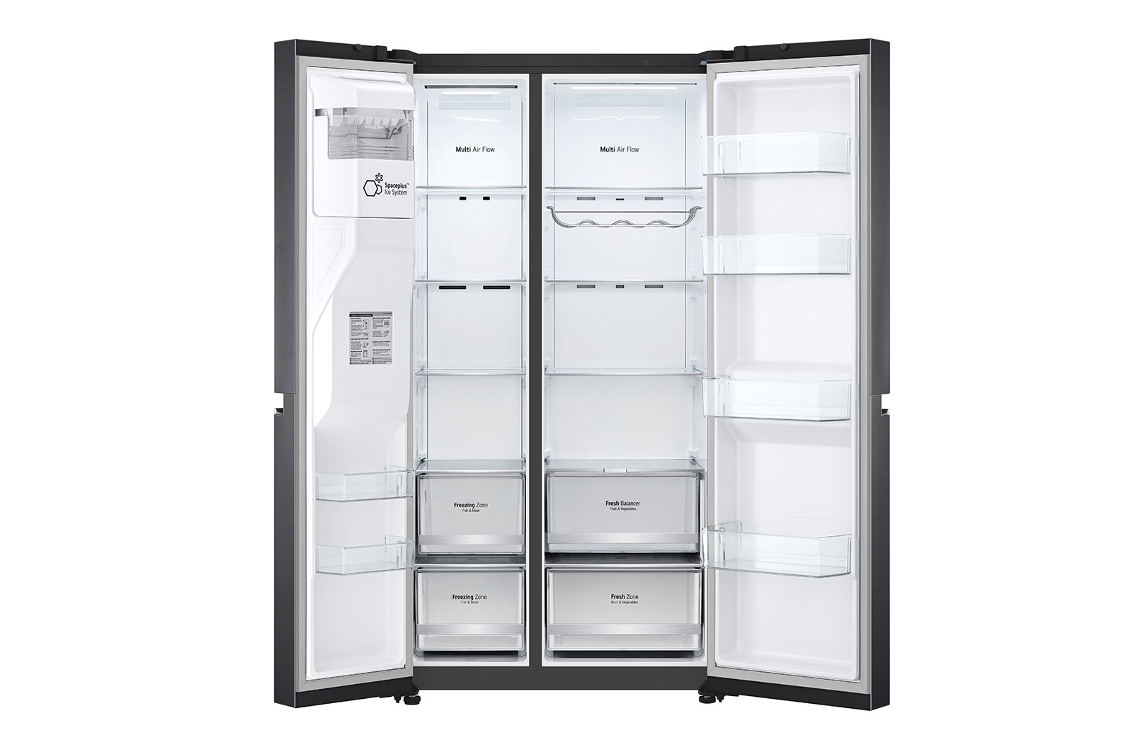 LG GSLV80MCLF side-by-side refrigerator Freestanding – image 2