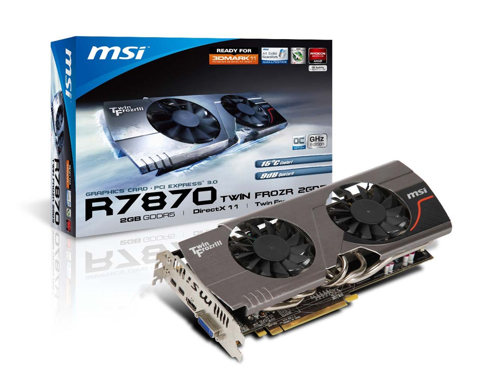 MSI V274-003R graphics card AMD Radeon HD7870 2 GB GDDR5