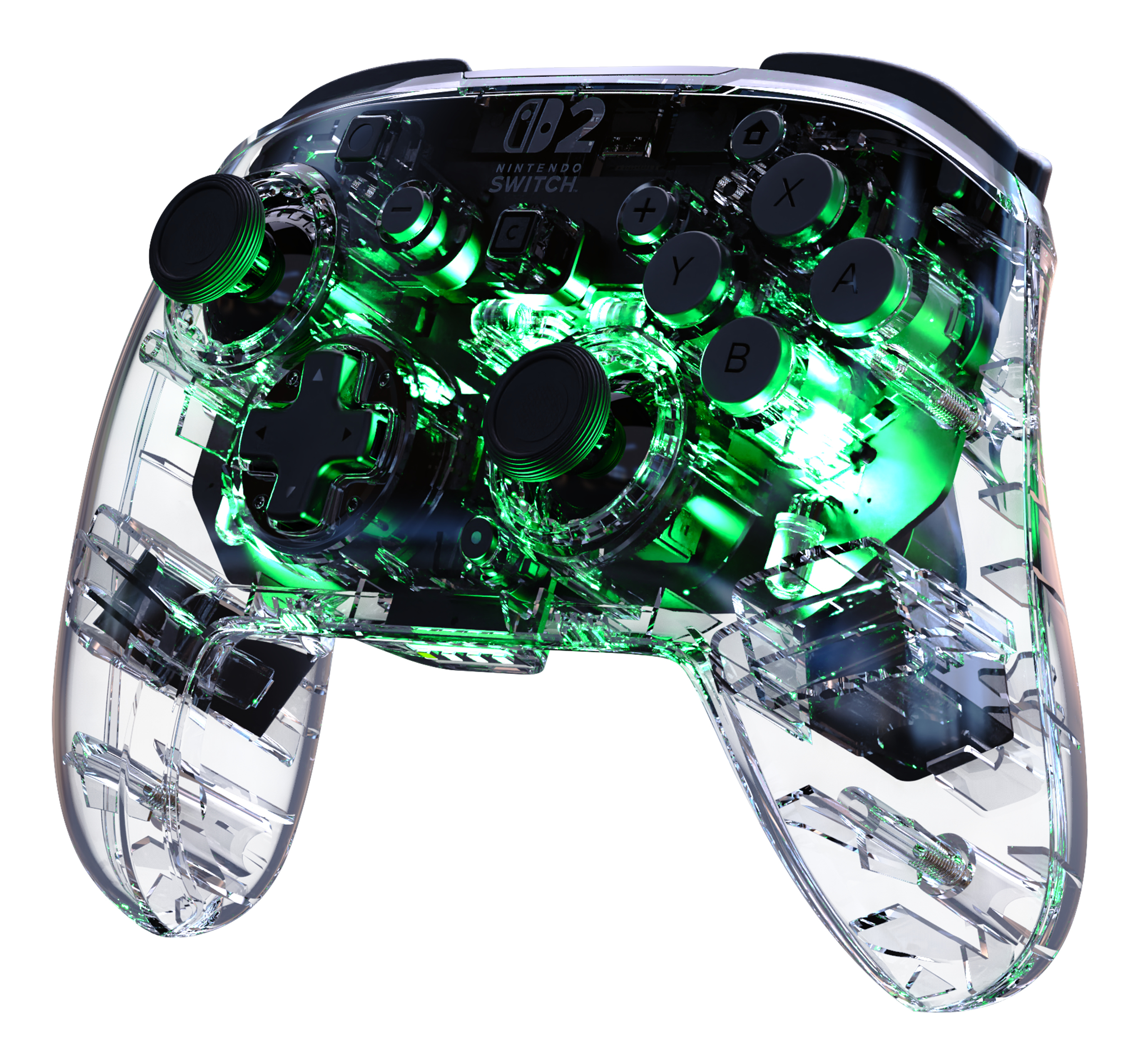Turtle Beach Afterglow Transparente Manette de gaming RGB sans fil Sous licence officielle pour Nintendo Switch 2