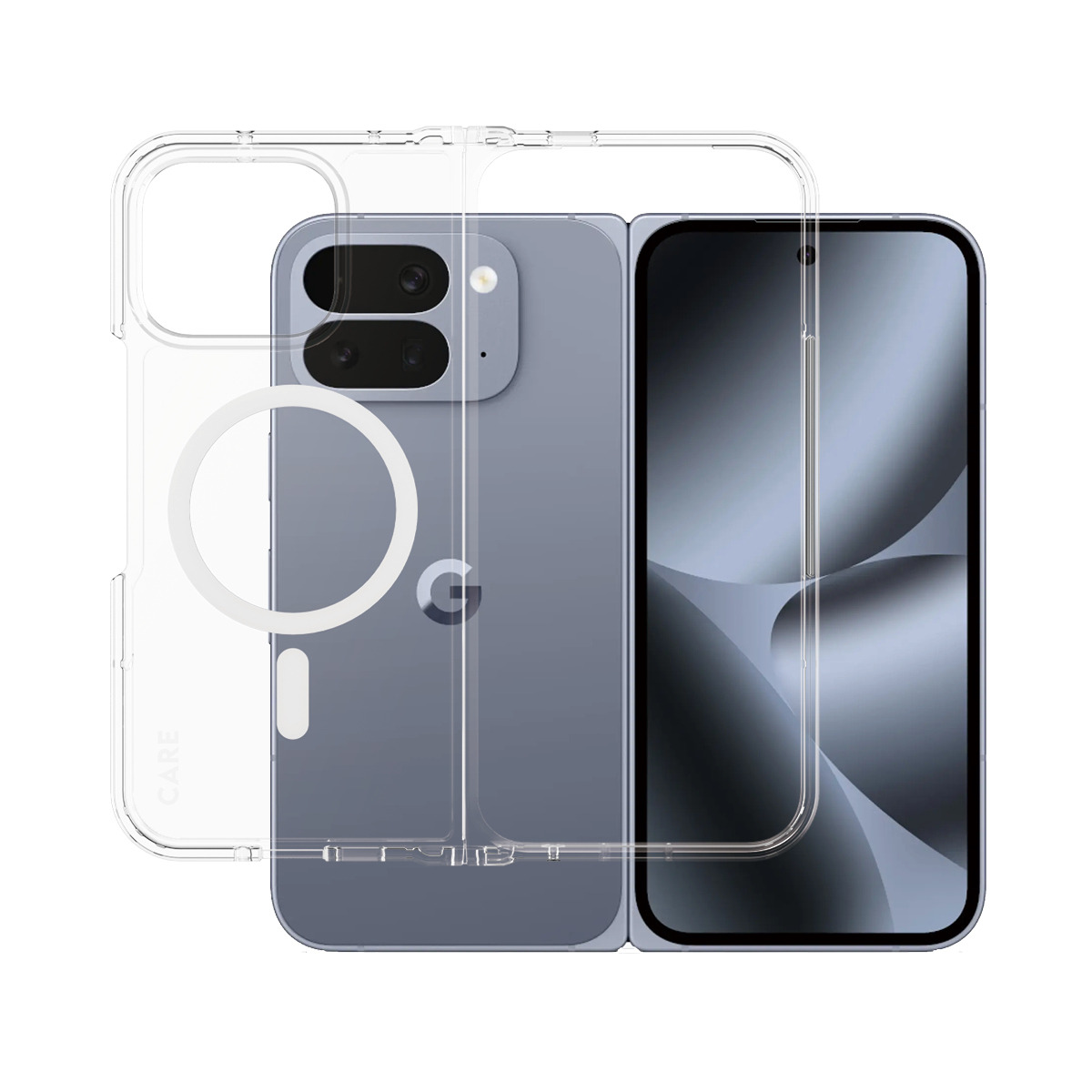 PanzerGlass CARE™ by PanzerGlass® Urban Combat Case Transparent w. White Qi Google Pixel 11 Pro Fold – image 1