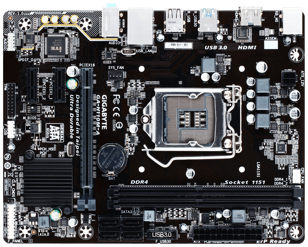 GIGABYTE GA-H110M-A motherboard Intel® H110 LGA 1151 (Socket H4) micro ATX – image 2