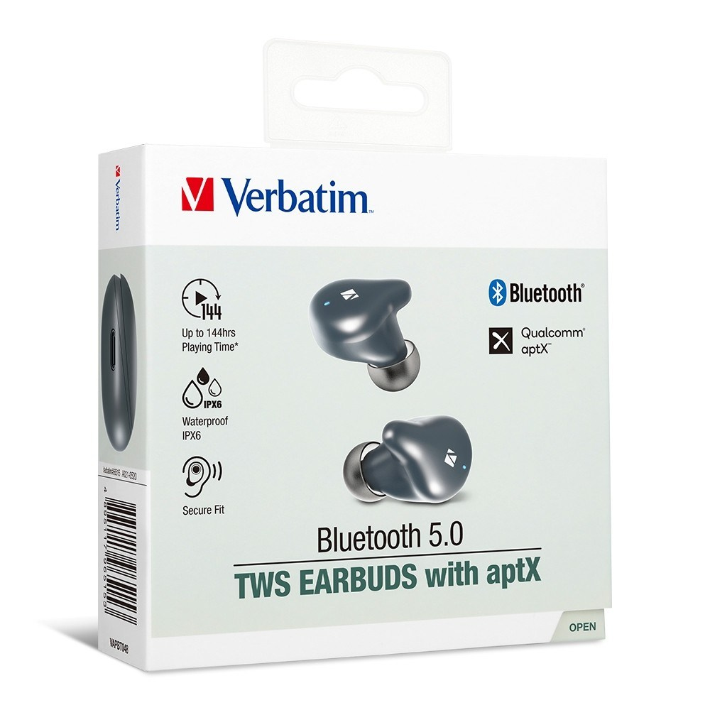 Verbatim 66515 headphones/headset True Wireless Stereo (TWS) In-ear Calls/Music Bluetooth Grey – image 6