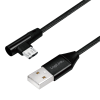 Product image: LogiLink CU0141 USB cable USB 2.0 0.3 m USB A Micro-USB B 0.48 Gbit/s Black