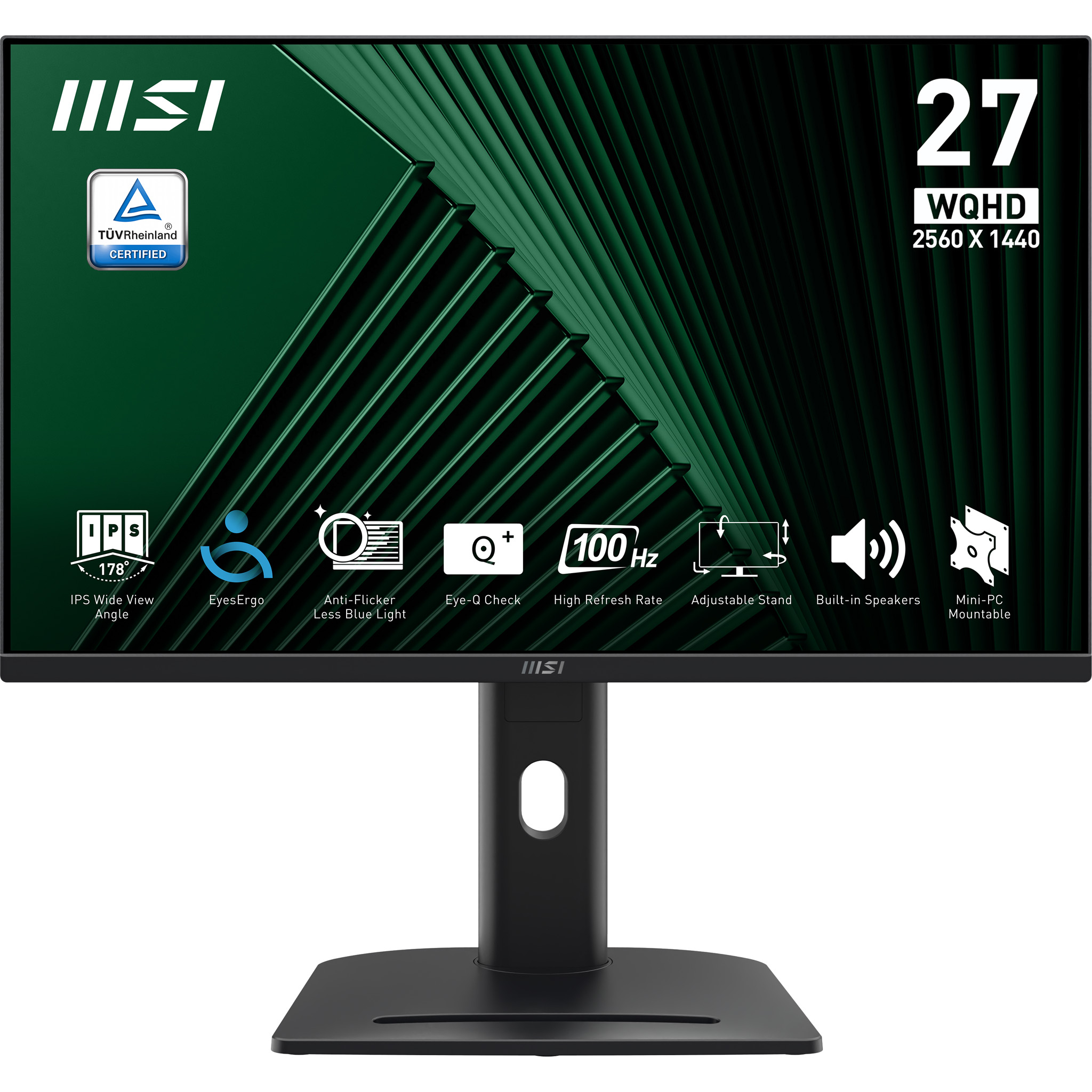 MSI MONITOR 27 LED IPS 169 WQHD 1MS 100HZ 300 CDM PIVOT DP/HDMI MULTIMEDIALE