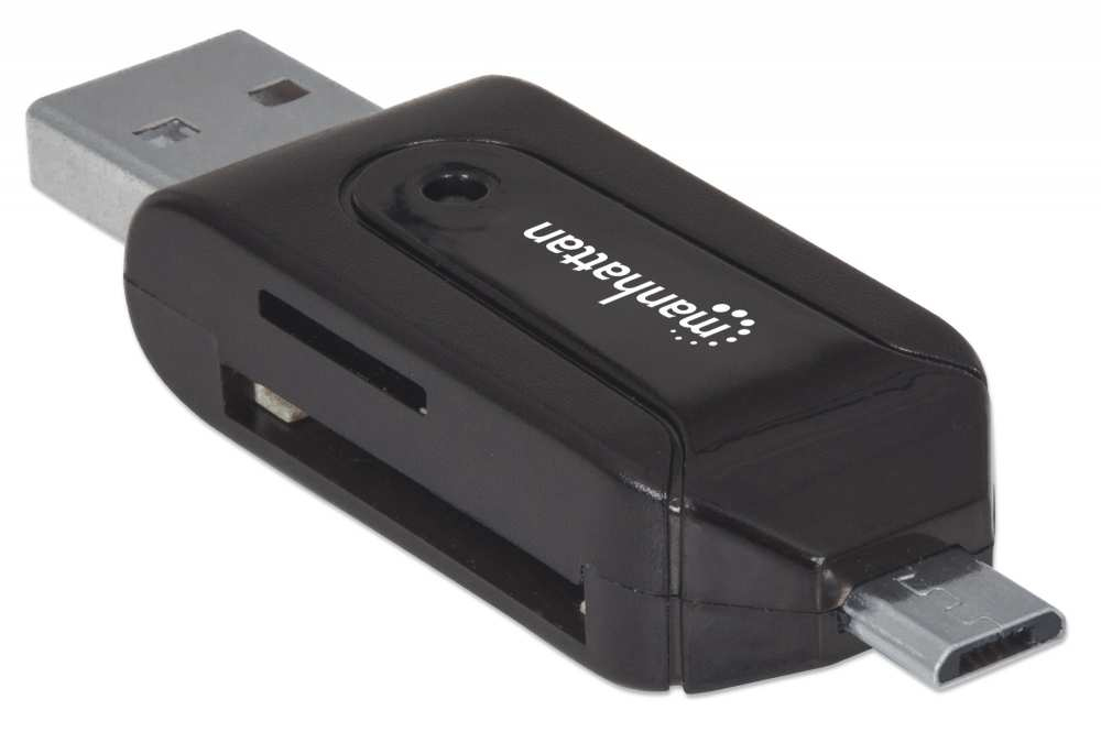 Manhattan 406215 card reader USB/Micro-USB Black – image 2