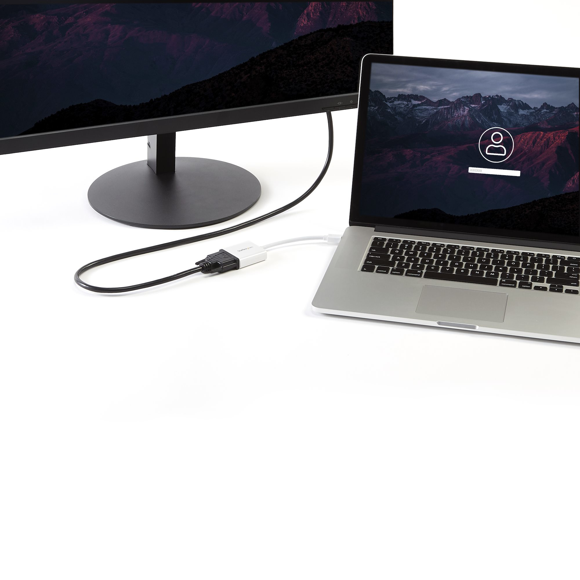 صورة محول فيديو StarTech.com MDP2DVIW Mini DisplayPort إلى DVI-I، أبيض، 0.12 متر