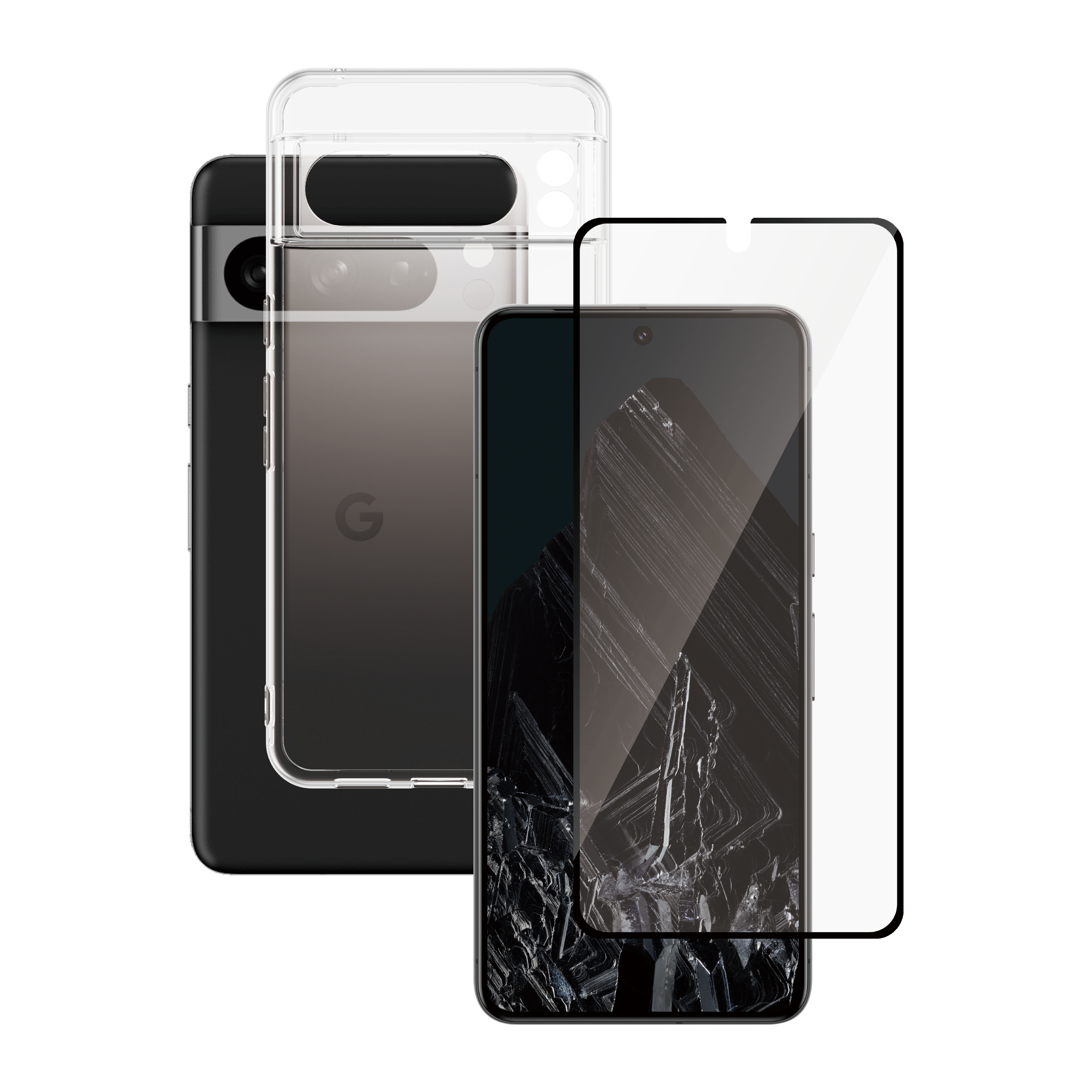 PanzerGlass SAFE. by ® 2-in-1 Pack Google Pixel 8 Pro | Ultra-Wide Fit Pellicola proteggischermo trasparente 50 pz