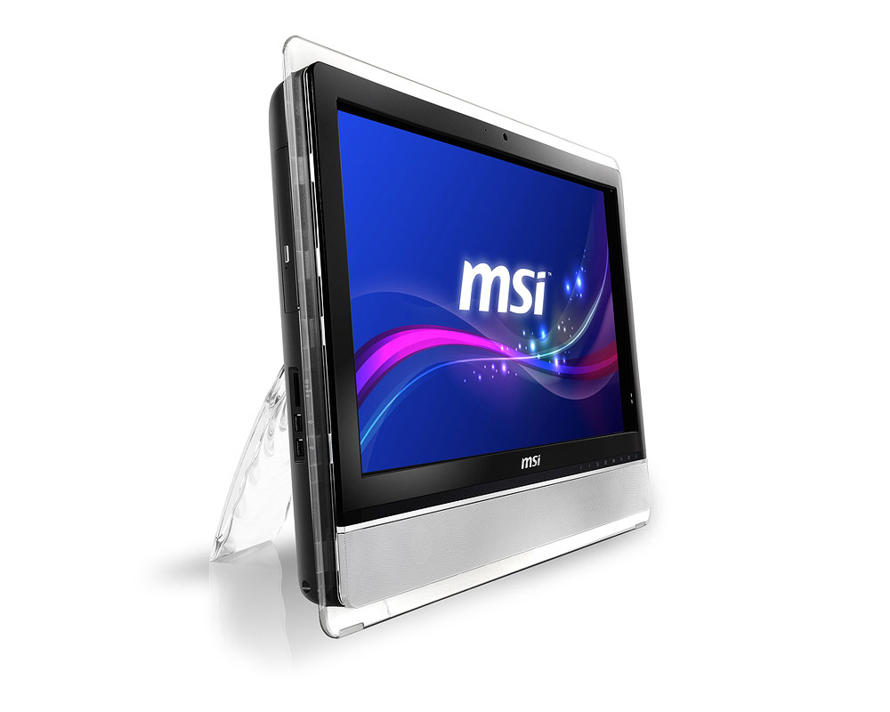 MSI Wind Top AE2410-057FR Intel® Pentium® B950 59.9 cm (23.6″) 1920 x 1080 pixels Touchscreen 4 GB DDR3-SDRAM 500 GB HDD NVIDIA® GeForce® GT 540M Windows 7 Home Premium Black, White image 3