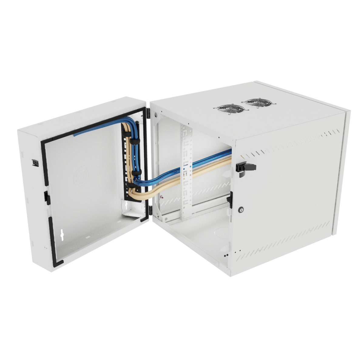 Vertiv VR Rack GL24WMCMP-W-SE-AF-CM rack cabinet 12U Wall mounted rack White – image 3