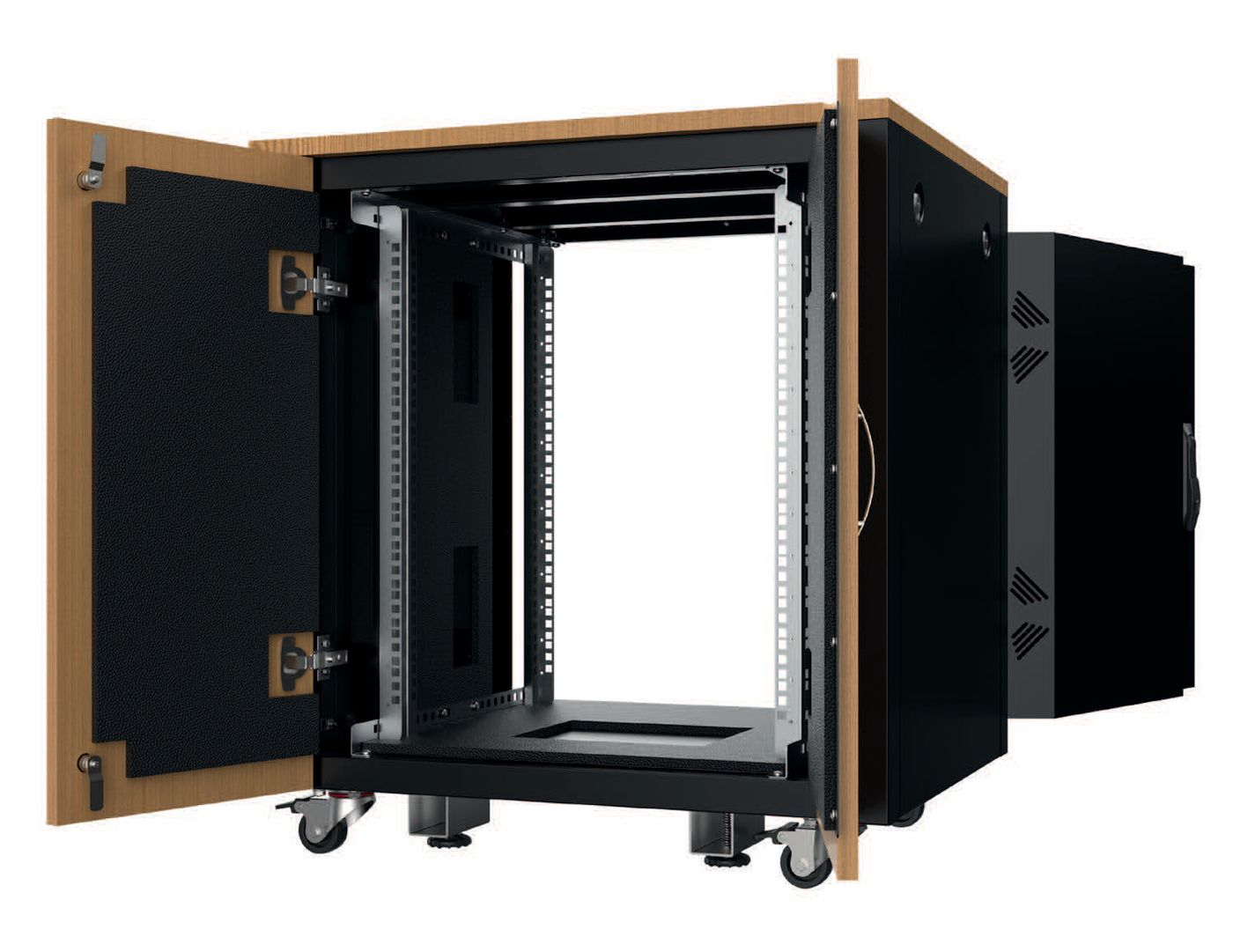 Lanview RDLAK17U751BL-WOOD rack cabinet 17U Freestanding rack – image 2