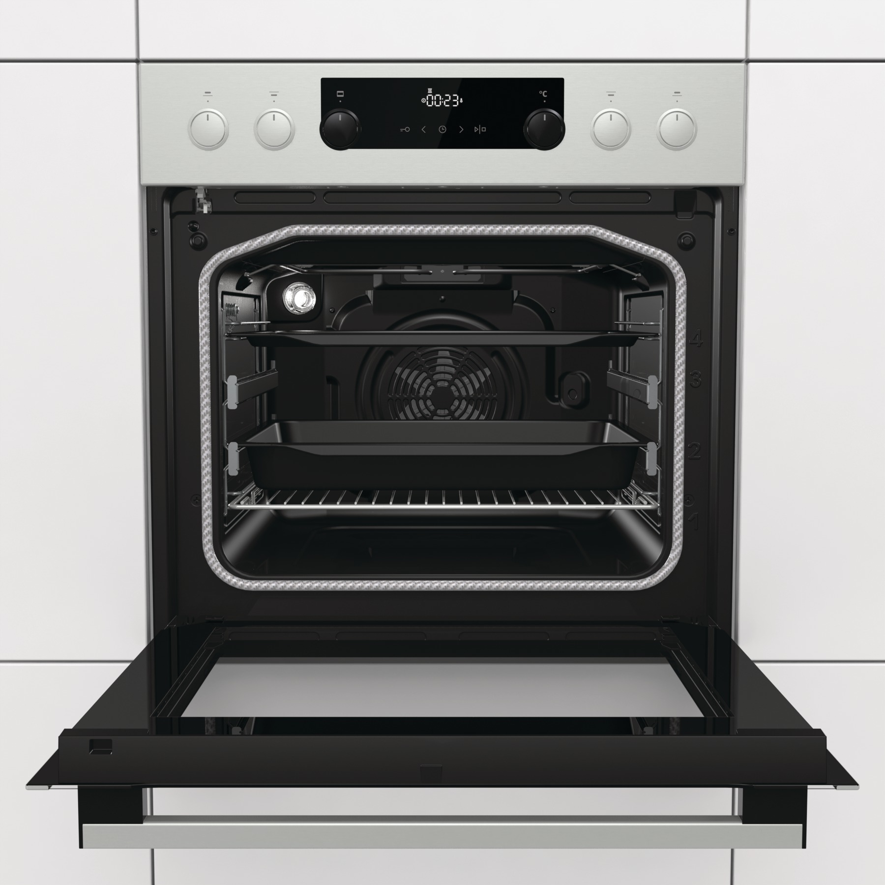 Gorenje BCP637E301X Black, Stainless steel – image 1
