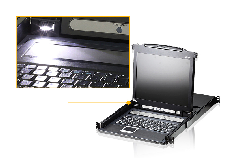 ATEN CL1008M-US KVM switch Rack mounting Black – image 3