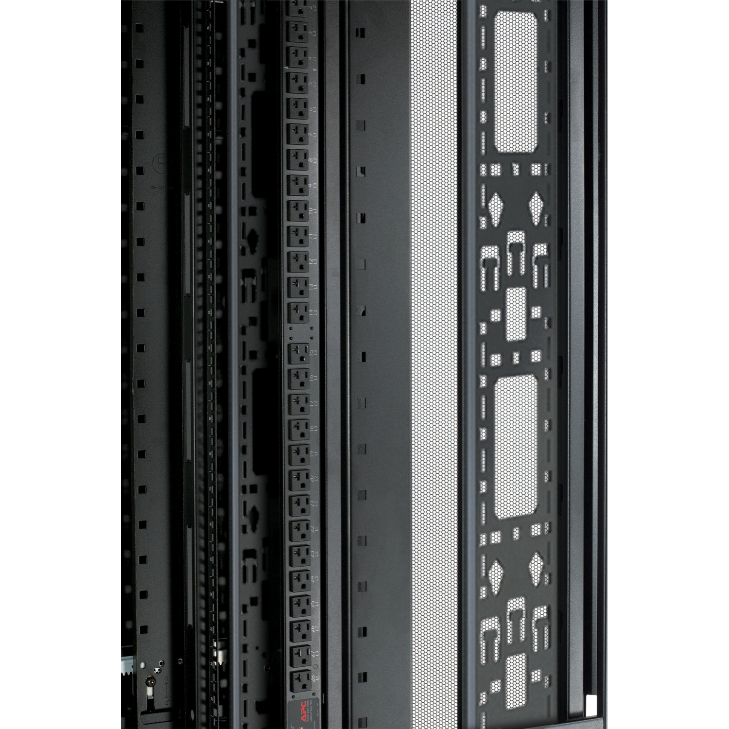 APC NetShelter SX, Server Rack Enclosure, 42U, Black, 1991.4H x 750W x 1070D mm. Type: Freestanding rack, Rack capacity: 4