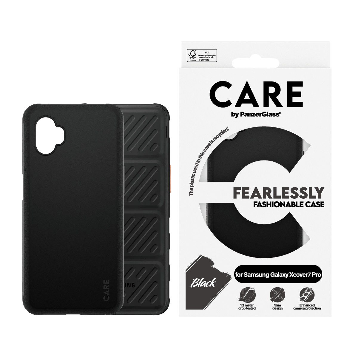 PanzerGlass CARE™ by PanzerGlass® TPU Case Black Samsung Galaxy Xcover7 Pro 5G – image 2
