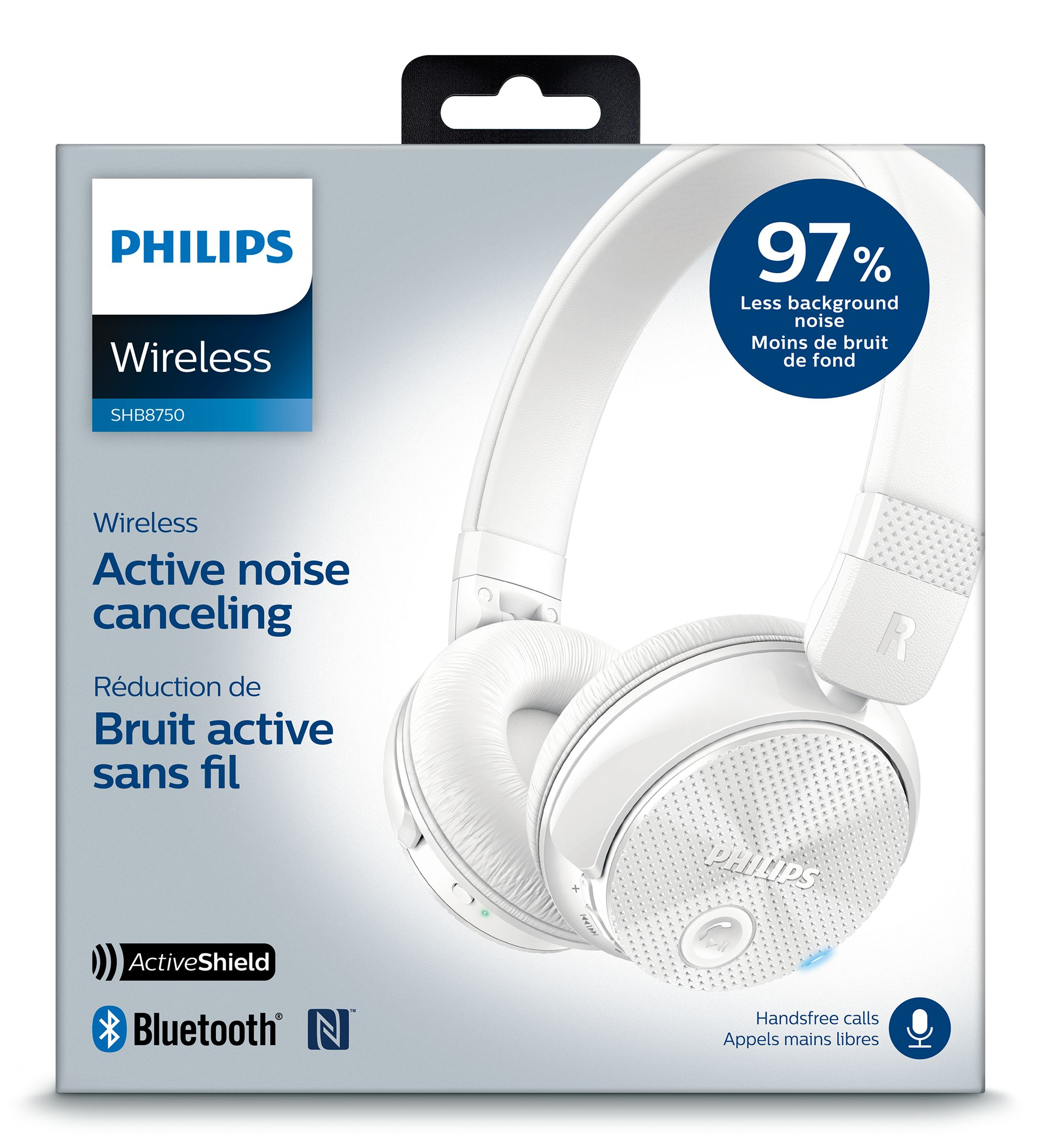 Philips Wireless noise-cancelling headphones SHB8750WT/00 – image 2