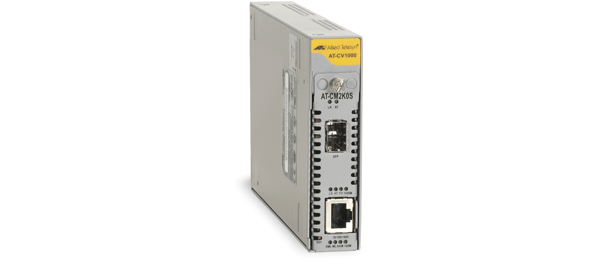 Allied Telesis Converteon one slot media chassis, EU power adapter nätverksutrustningschassin