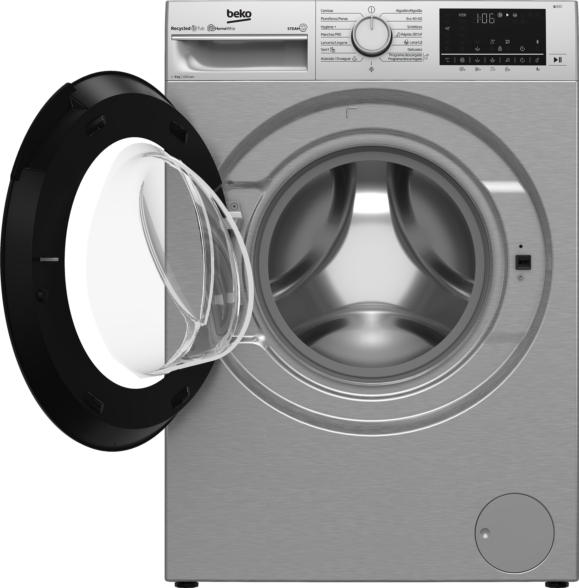 Beko B3WFT58220X washing machine Front-load – image 3