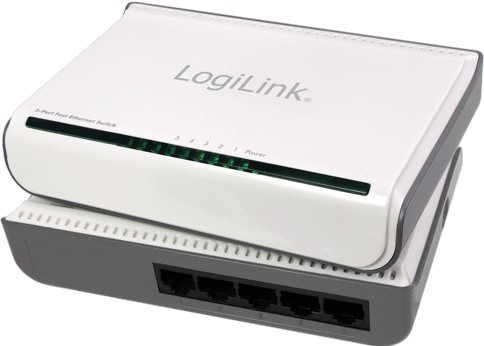 LogiLink NS0052 network switch Unmanaged White – image 1