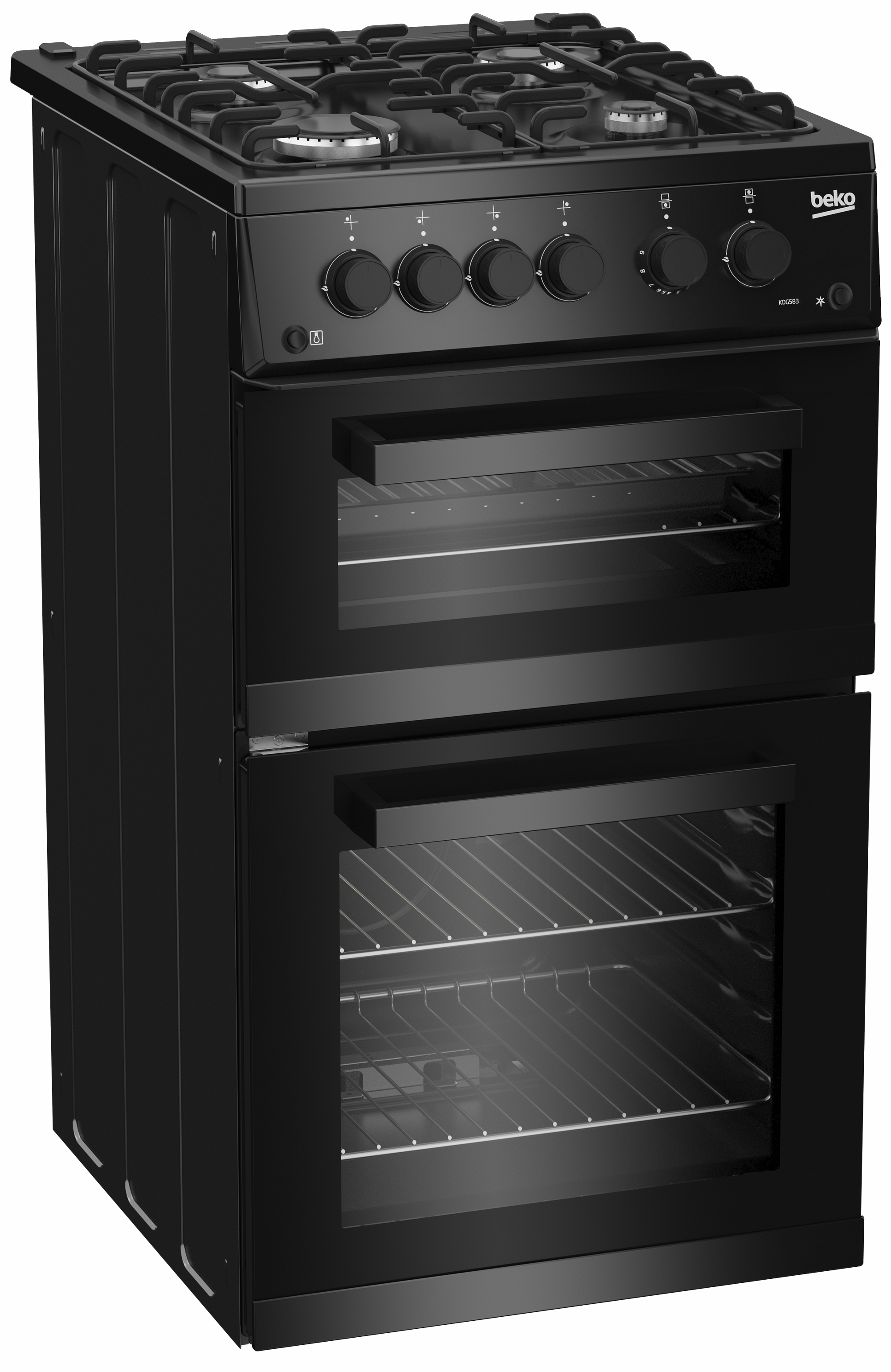Beko KDG583K 50cm Freestanding Gas Twin Cavity Cooker – image 2