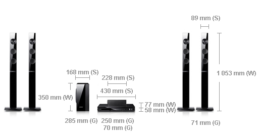 Samsung HT-E455 home cinema system 5.1 channels – image 6