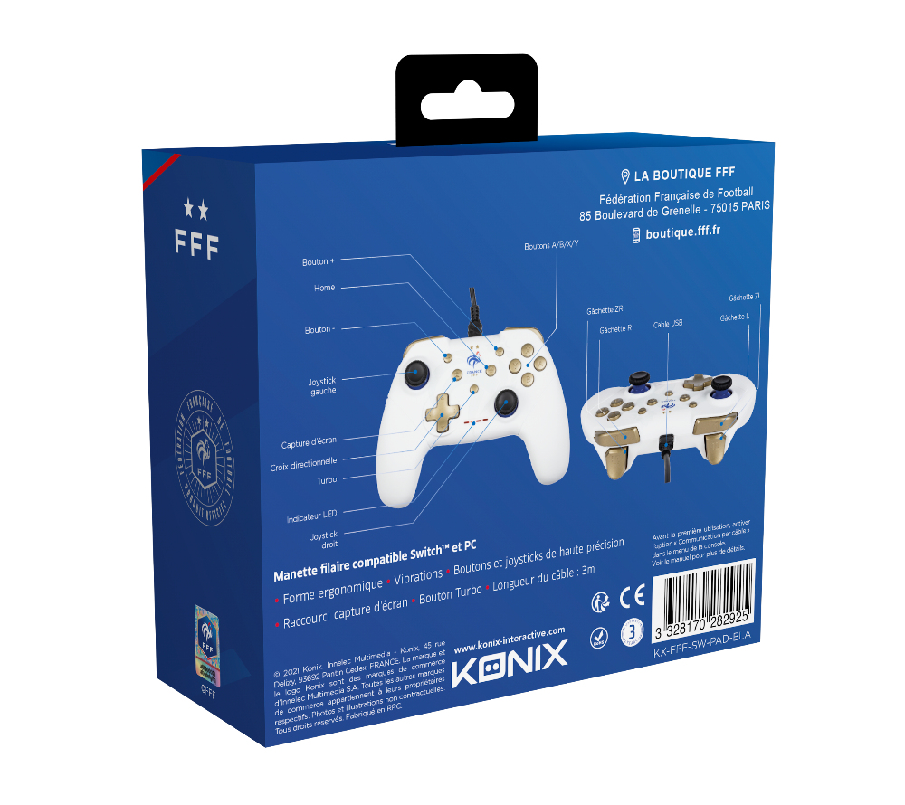 Konix KX FFF SWITCH/PC PAD WHITE – image 9
