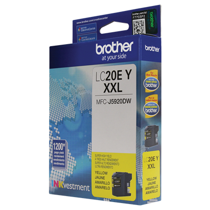 Brother LC20EY ink cartridge 1 pc(s) Original Extra (Super) High Yield Yellow – image 5