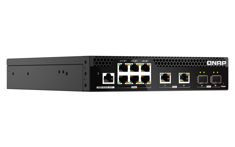 QNAP QSW-M2106R-2S2T network switch Managed L2 – image 2