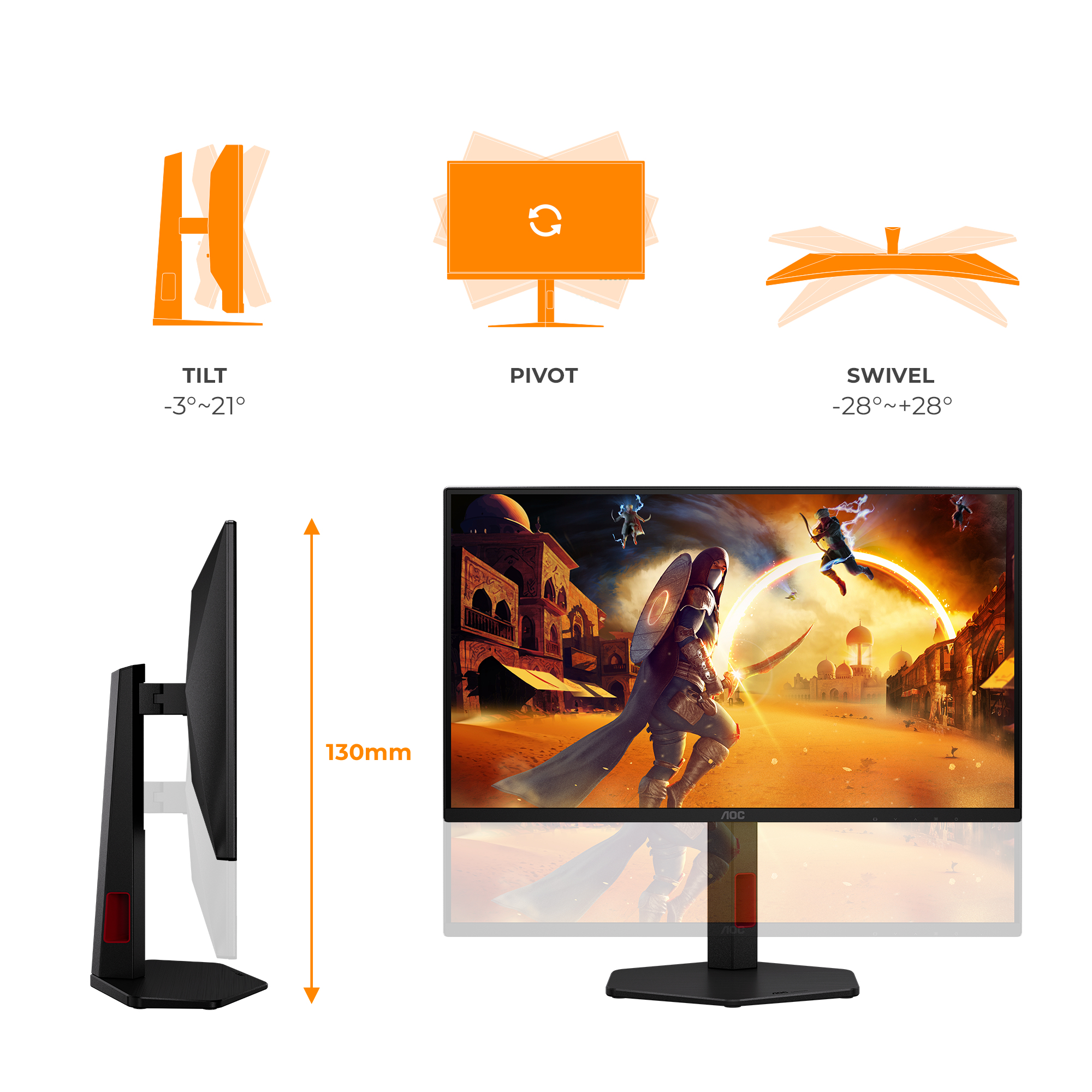 AOC G4 25G4ZR computer monitor – image 4