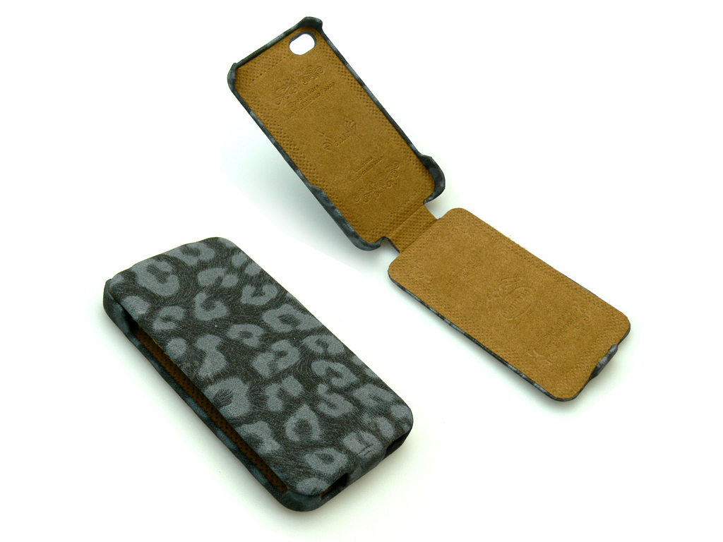 Sandberg Flip Cover 4/4S Leopard Black