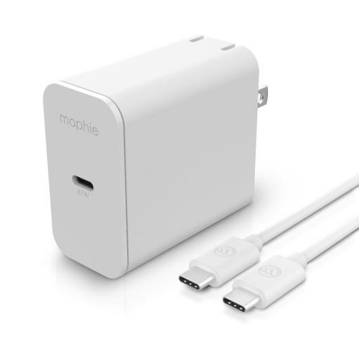 mophie 409909420 mobile device charger Universal White AC Fast charging Indoor