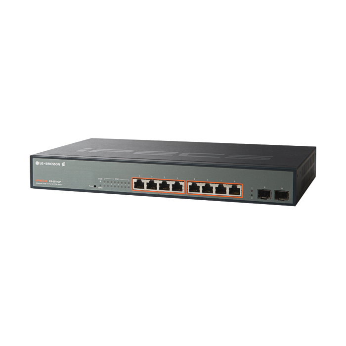 LG ES-2010GP network switch Managed L2 Power over Ethernet (PoE) Black